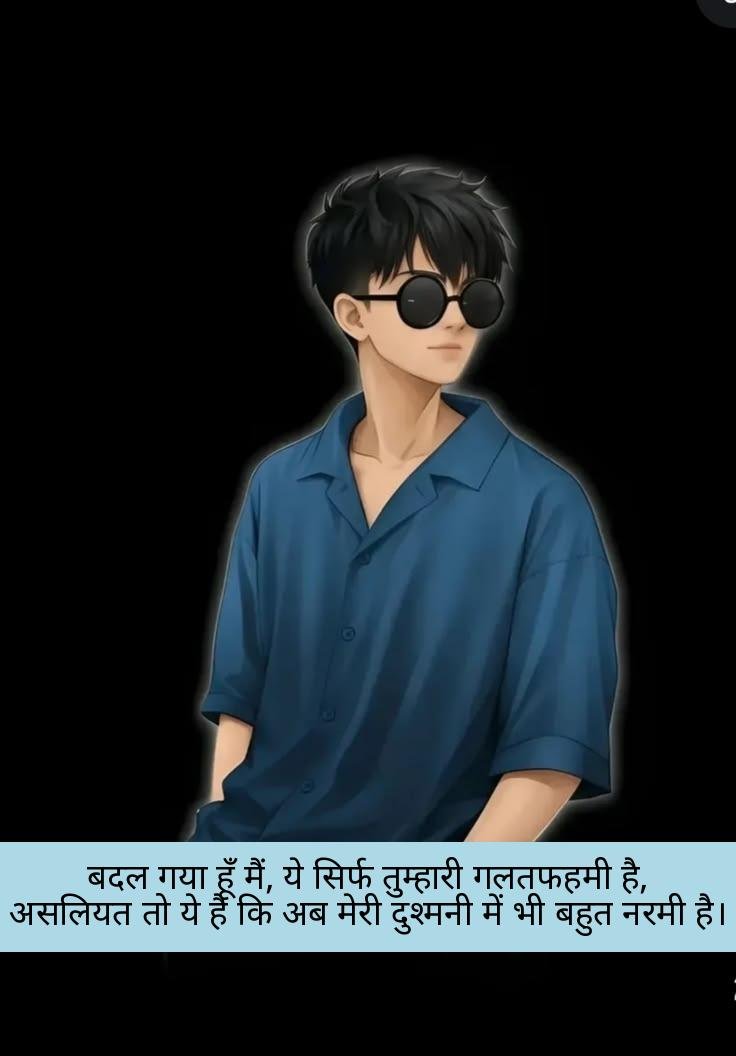 sudhri hai to bas meri aadate attitude shayari 14